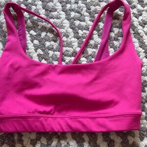 athelta pink sports bra.